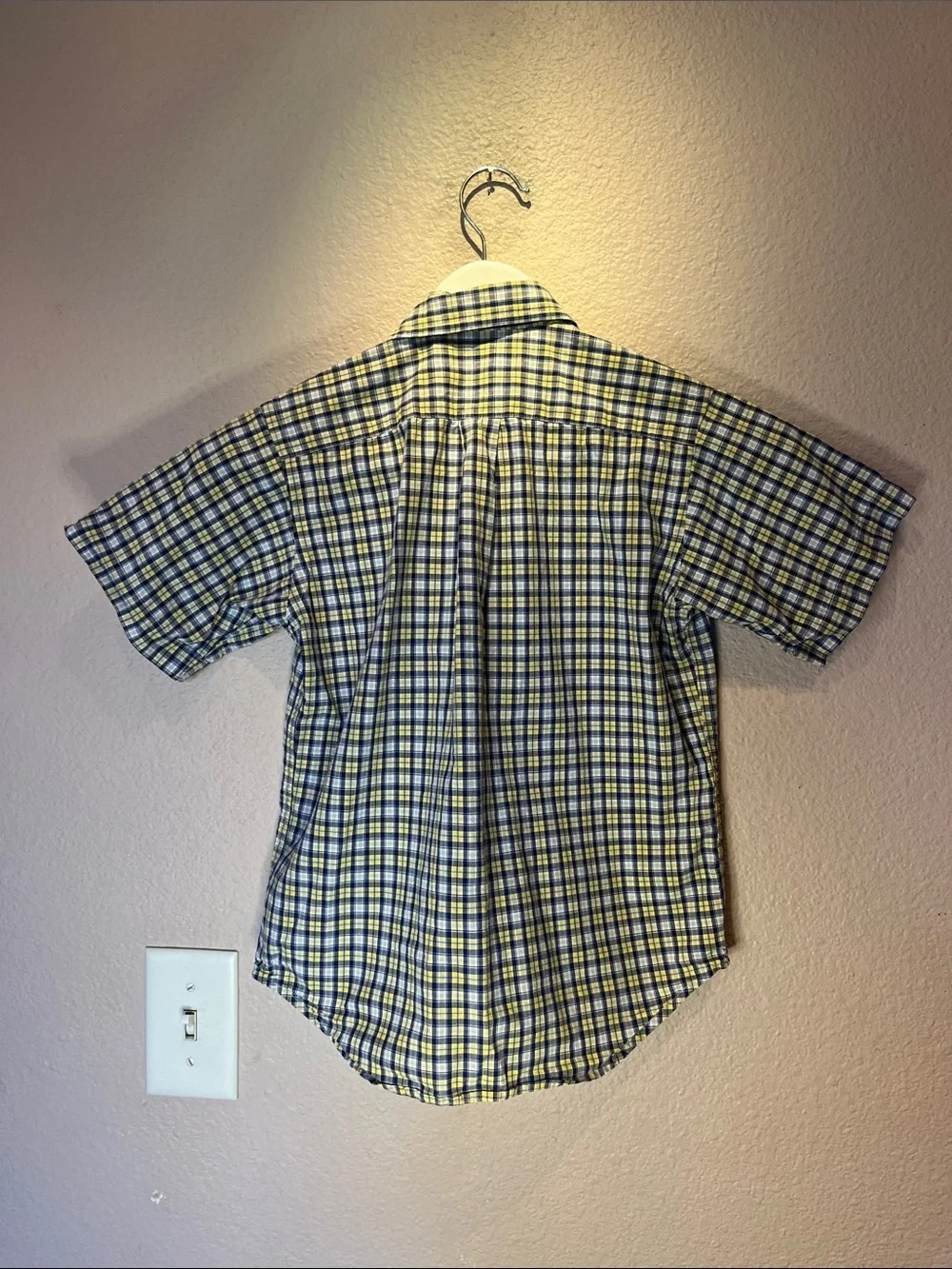 Ralph Lauren Boy’s Plaid Button Down Short Sleeve Shirt Size 7